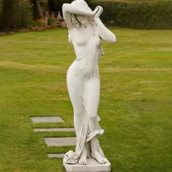 Statues & Sculptures Greek^Shy Maiden 114cm Stone Garden Statue
