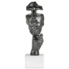 Statues & Sculptures Figurative|Table Top^Silent Warrior 48cm Anthracite Resin Indoor Sculpture