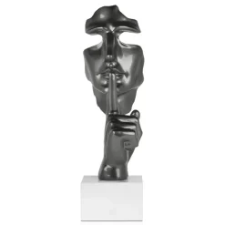 Statues & Sculptures Figurative|Table Top^Silent Warrior 48cm Anthracite Resin Indoor Sculpture