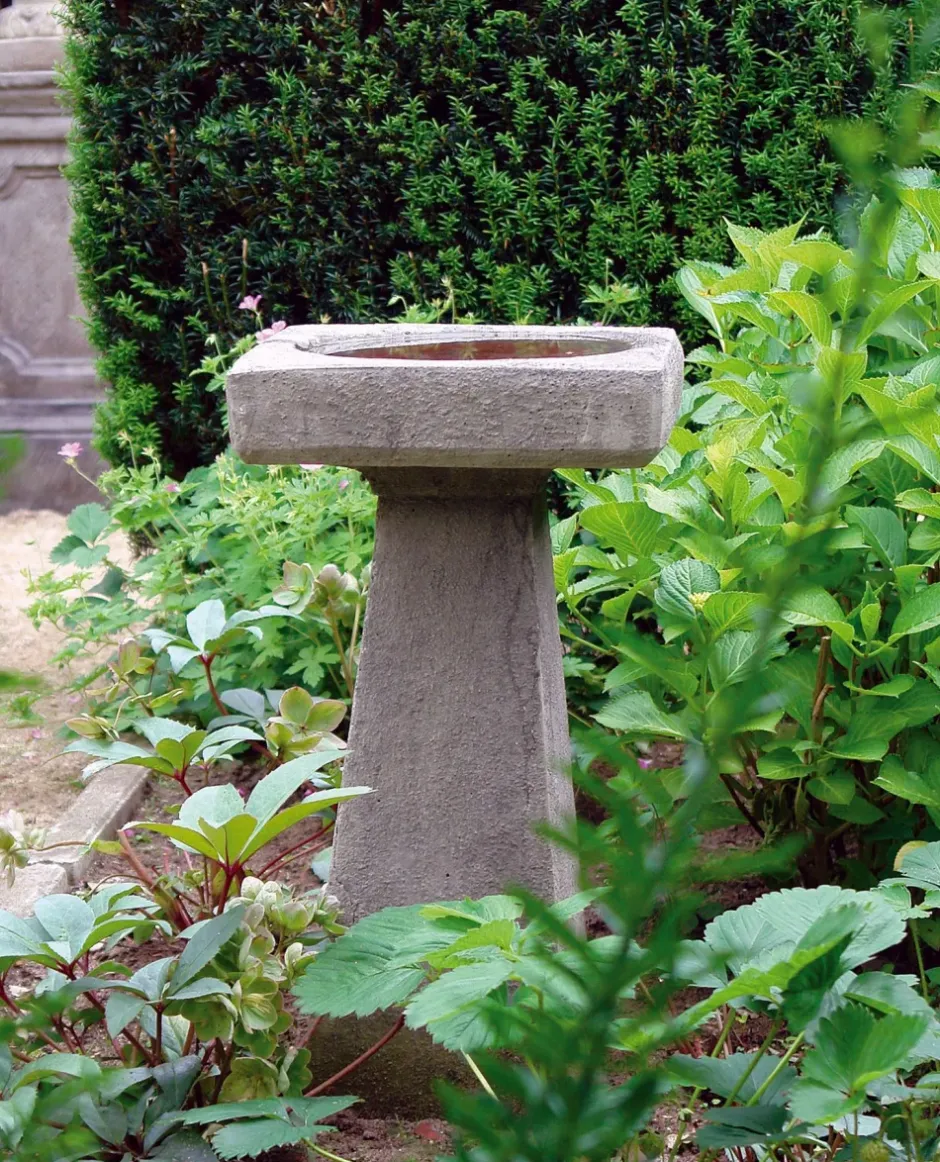 Statues & Sculptures Bird Baths^Simple Design Stone Garden Birdbath