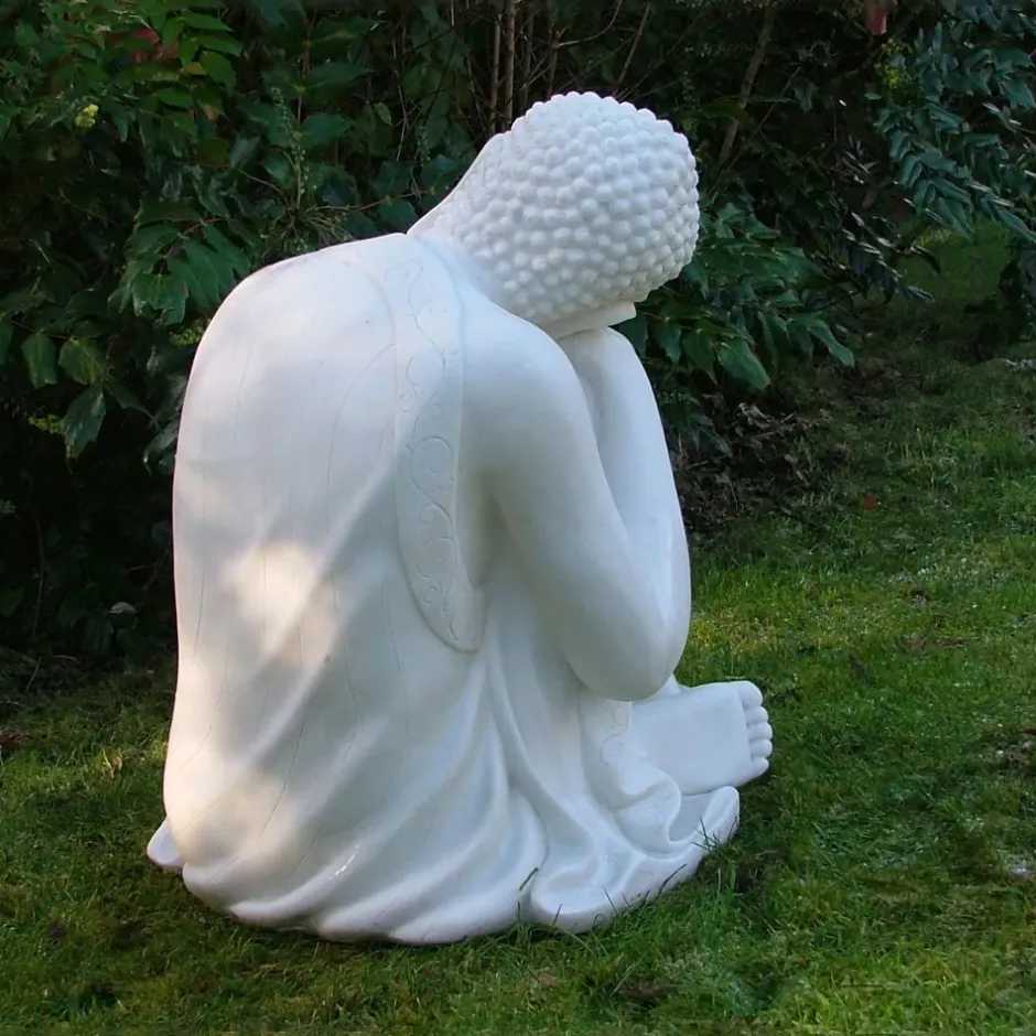 Statues & Sculptures Buddha^Sleeping Buddha 60cm Marble Resin Garden Ornament