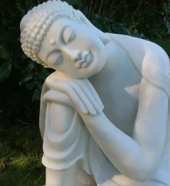 Statues & Sculptures Buddha^Sleeping Buddha 60cm Marble Resin Garden Ornament