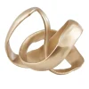 Statues & Sculptures Table Top|Abstract^Spiral Elegance 16cm Gold Metal Indoor Sculpture