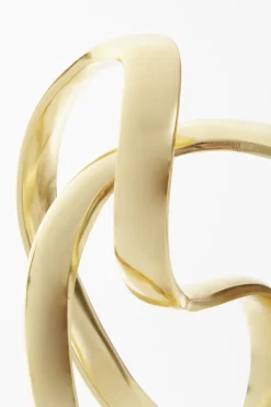 Statues & Sculptures Table Top|Abstract^Spiral Symphony 34cm Gold Metal Indoor Sculpture
