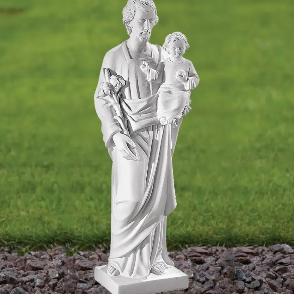 Statues & Sculptures St Joseph^St. Joseph 60cm Marble Resin Garden Statue