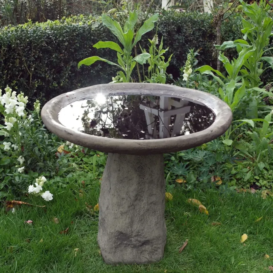Statues & Sculptures Bird Baths^Staddle Design Stone Garden Birdbath