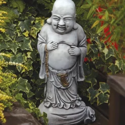 Statues & Sculptures Buddha^Standing Stone Buddha Garden Ornament