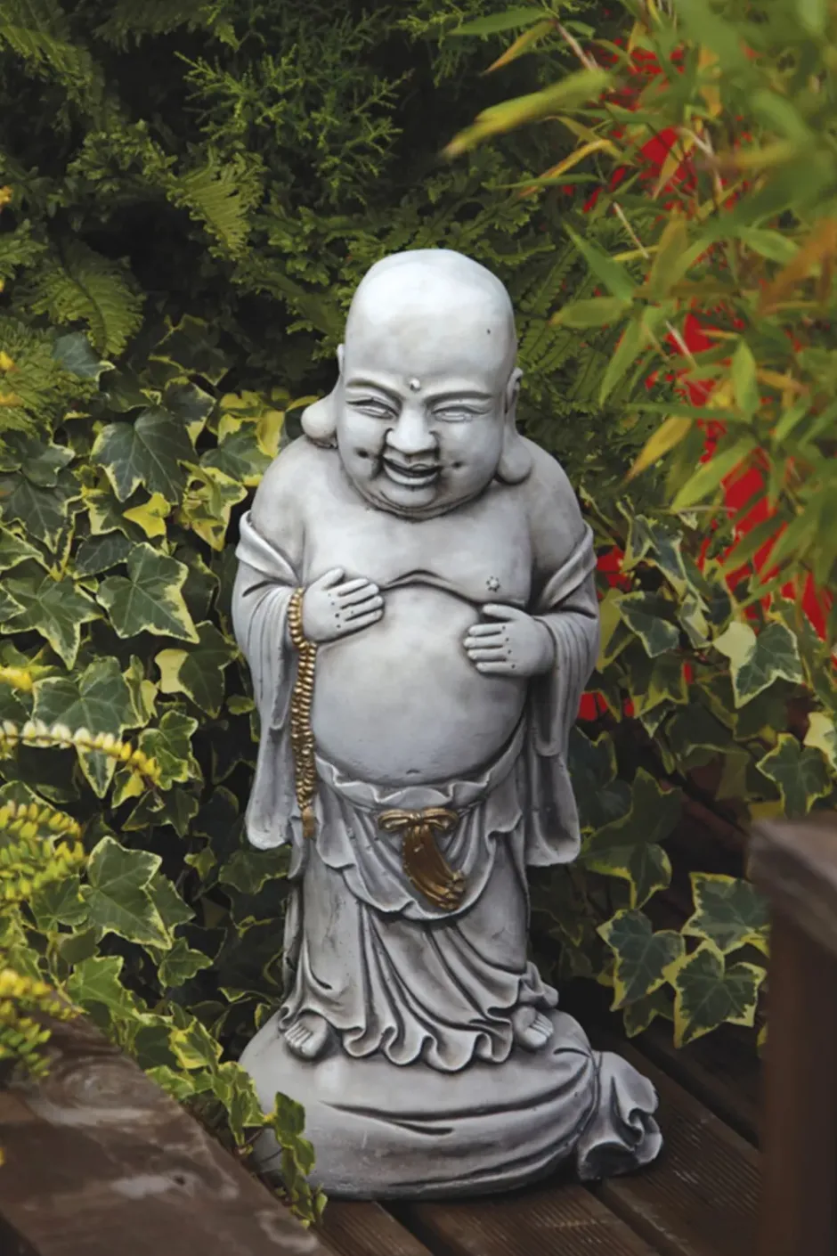 Statues & Sculptures Buddha^Standing Stone Buddha Garden Ornament