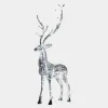 Statues & Sculptures Wildlife|Stags & Deers^Starlight Stag 212cm LED Silver Metal Garden Sculpture