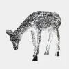 Statues & Sculptures Wildlife|Stags & Deers^Starlight Stag 90cm LED Silver Metal Garden Sculpture