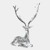 Statues & Sculptures Wildlife|Stags & Deers^Starlight Stag 125cm LED Silver Metal Garden Sculpture