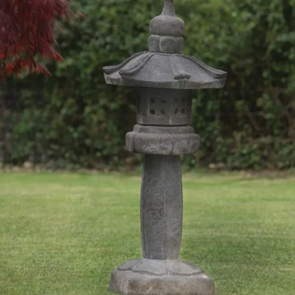 Statues & Sculptures Pagodas^Straight Japanese Pagoda Stone Garden Ornament