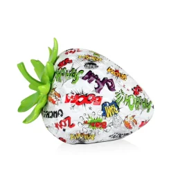 Statues & Sculptures Table Top|Contemporary^Strawberry Pop 24cm Comic Art Resin Indoor Sculpture