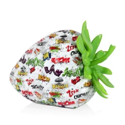 Statues & Sculptures Table Top|Contemporary^Strawberry Pop 31cm Comic Art Resin Indoor Sculpture