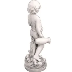 Statues & Sculptures Children^Summer Boy 73cm Stone Resin Garden Statue