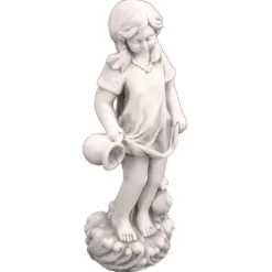 Statues & Sculptures Children^Summer Girl 71cm Stone Resin Garden Statue