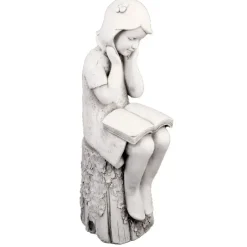 Statues & Sculptures Children^Summer Reading Girl 86cm Stone Resin Garden Statue