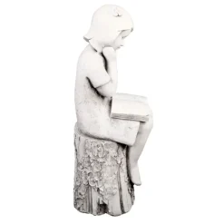 Statues & Sculptures Children^Summer Reading Girl 86cm Stone Resin Garden Statue