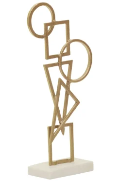 Statues & Sculptures Table Top|Abstract^Symbol Ascent 47cm Gold Metal Indoor Sculpture