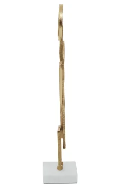 Statues & Sculptures Table Top|Abstract^Symbol Ascent 47cm Gold Metal Indoor Sculpture