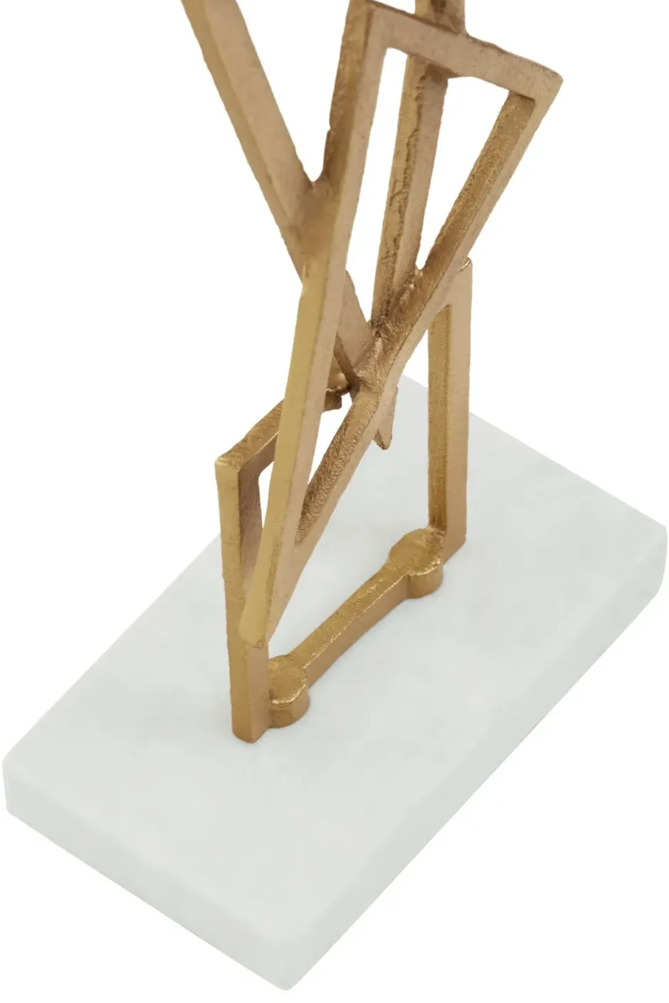 Statues & Sculptures Table Top|Abstract^Symbol Ascent 47cm Gold Metal Indoor Sculpture