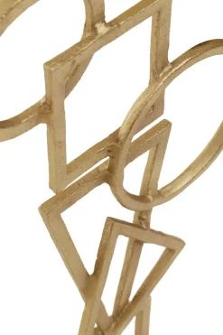 Statues & Sculptures Table Top|Abstract^Symbol Ascent 47cm Gold Metal Indoor Sculpture