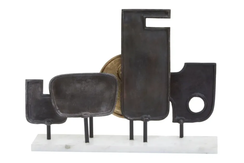 Statues & Sculptures Table Top|Abstract^Symbolic 34cm Metal Indoor Sculpture