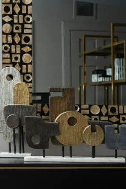 Statues & Sculptures Table Top|Abstract^Symbolic 34cm Metal Indoor Sculpture