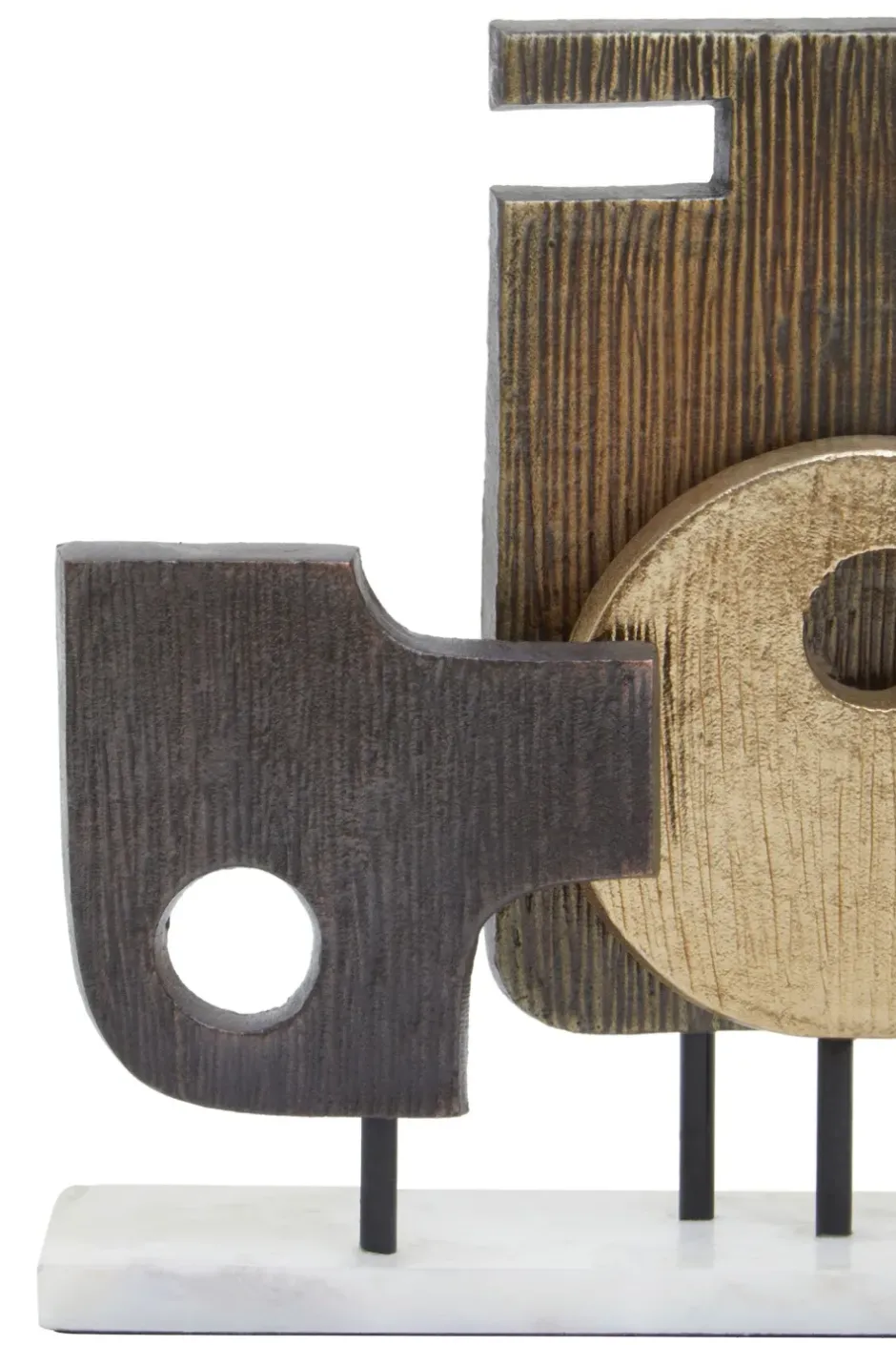 Statues & Sculptures Table Top|Abstract^Symbolic 34cm Metal Indoor Sculpture