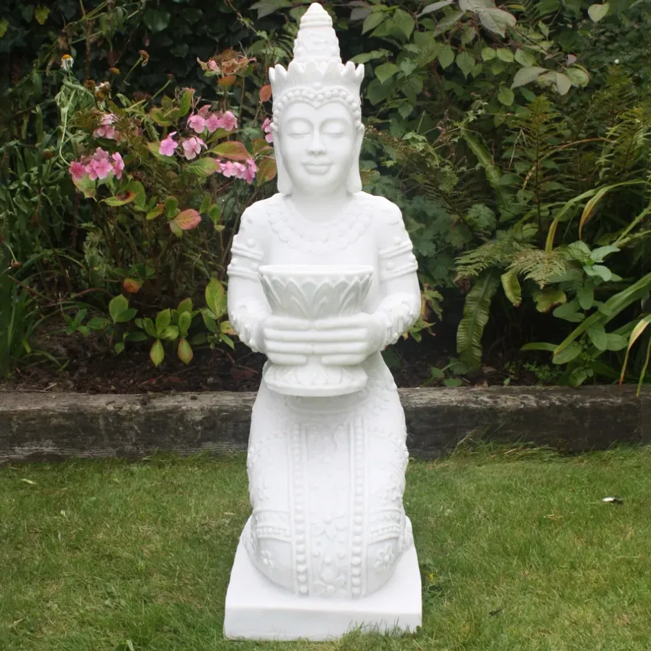 Statues & Sculptures Buddha^Thai Princess 85cm Marble Resin Garden Ornament