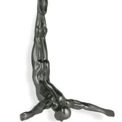 Statues & Sculptures Figurative|Wall Art^The Diver 55cm Anthracite Resin Wall Sculpture