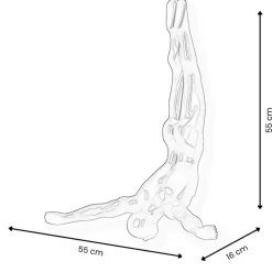 Statues & Sculptures Figurative|Wall Art^The Diver 55cm Anthracite Resin Wall Sculpture