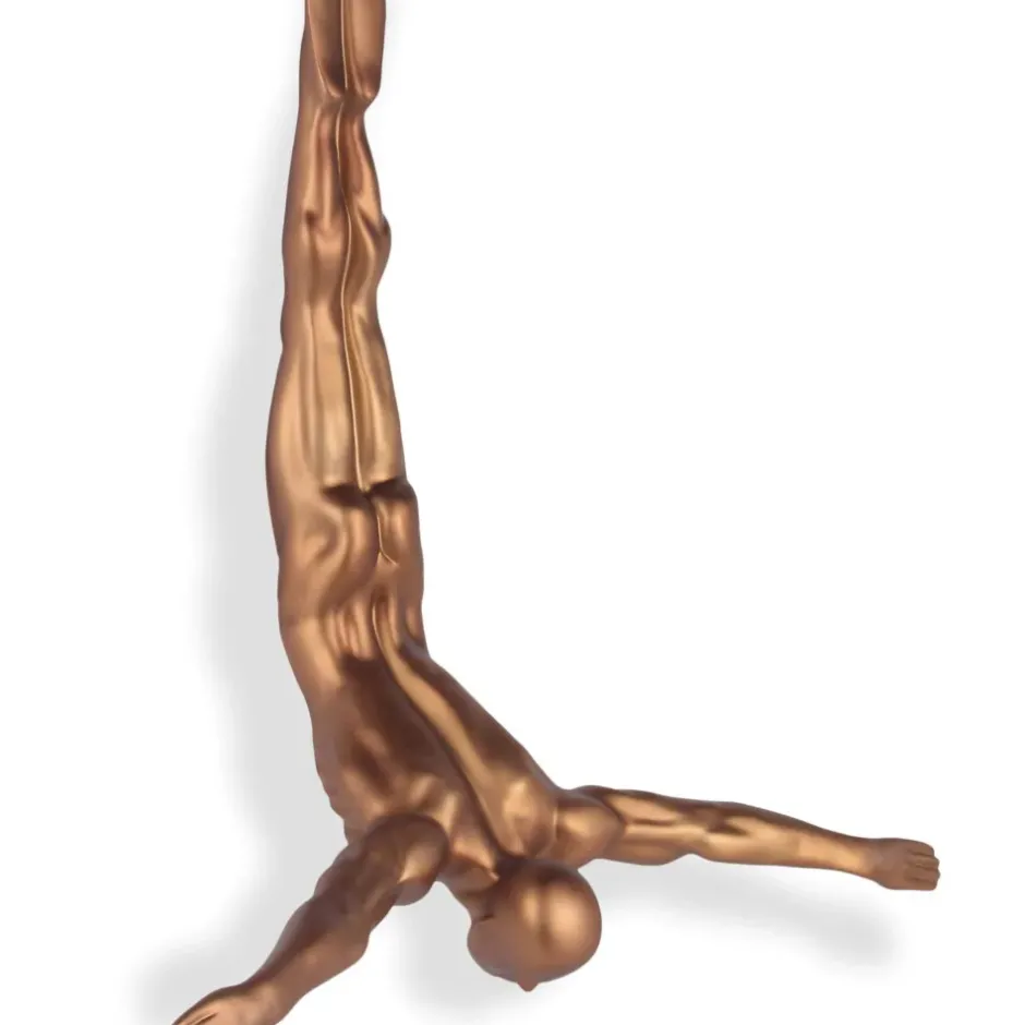 Statues & Sculptures Figurative|Wall Art^The Diver 55cm Bronze Resin Wall Sculpture