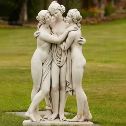 Statues & Sculptures Greek^Three Graces Portland Stone Garden Statue