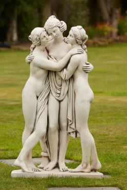 Statues & Sculptures Greek^Three Graces Portland Stone Garden Statue