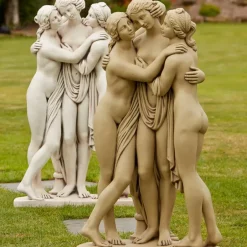 Statues & Sculptures Greek^Three Graces Portland Stone Garden Statue