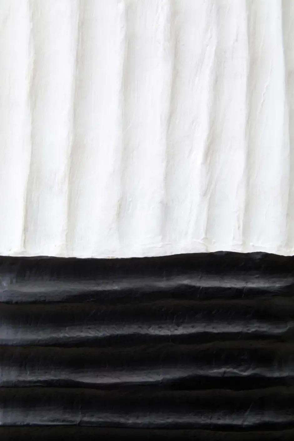 Statues & Sculptures Table Top|Abstract^Tic-Tac 60cm Black & White Wood Indoor Sculpture