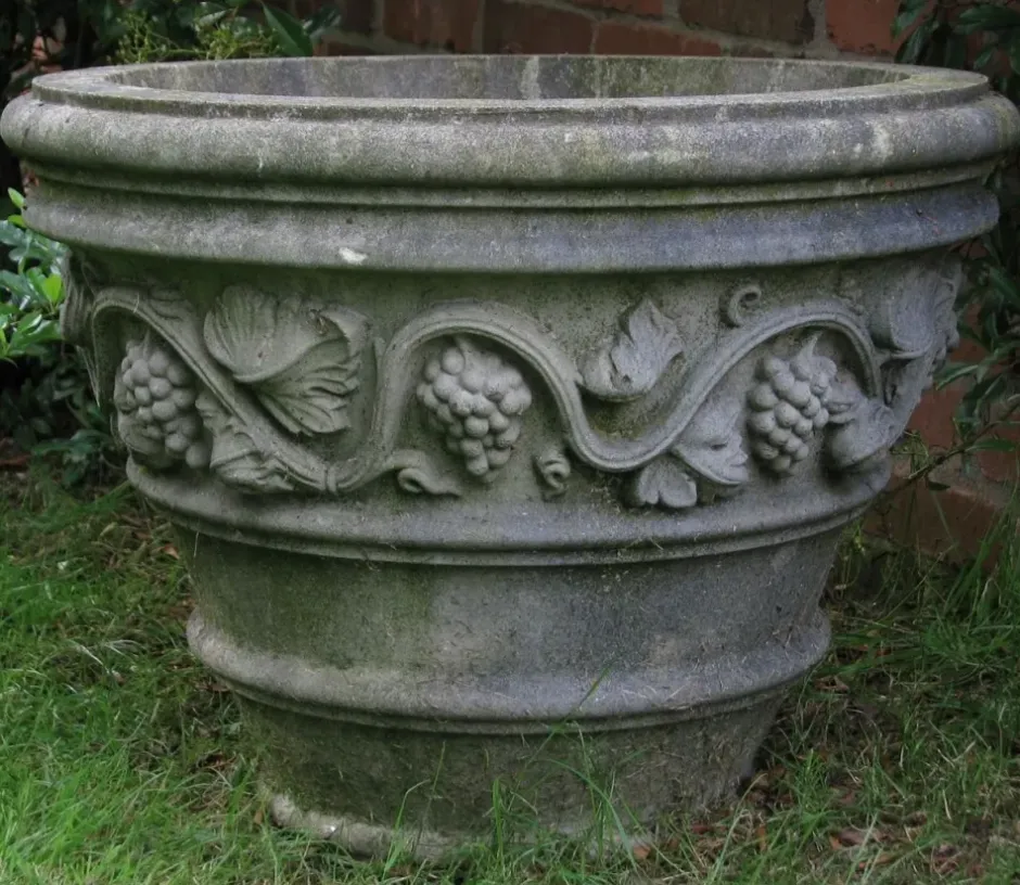 Statues & Sculptures Large|Round^Tivoli Vase Stone Garden Planter
