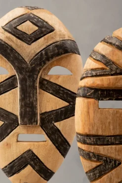 Statues & Sculptures Table Top|Contemporary^Tribal Guardian 53cm Wood Indoor Sculpture