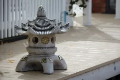 Statues & Sculptures Pagodas^Triple Top Japanese Pagoda Stone Garden Ornament