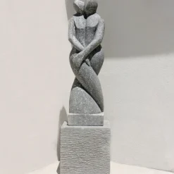 Statues & Sculptures Contemporary^Twin Flame Contemporary Stone Garden Sculpture