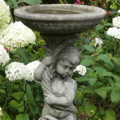 Statues & Sculptures Bird Baths^Urchin Design Stone Garden Bird Bath