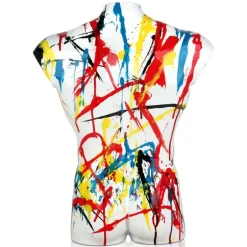 Statues & Sculptures Figurative|Table Top^Valiant Torso 50cm Multicolour Resin Indoor Sculpture
