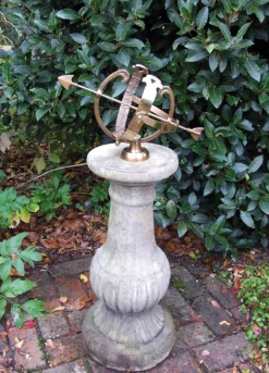 Statues & Sculptures Armillary Sundials^Victorian Armillary Stone Garden Sundial