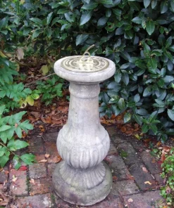 Statues & Sculptures Garden Sundials^Victorian Brass Stone Garden Sundial