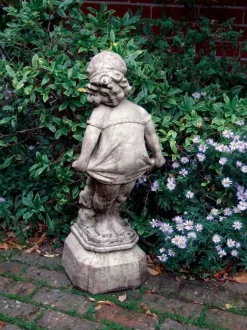 Statues & Sculptures Children^Victorian Girl 80cm Stone Garden Statue