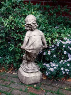 Statues & Sculptures Children^Victorian Girl 80cm Stone Garden Statue