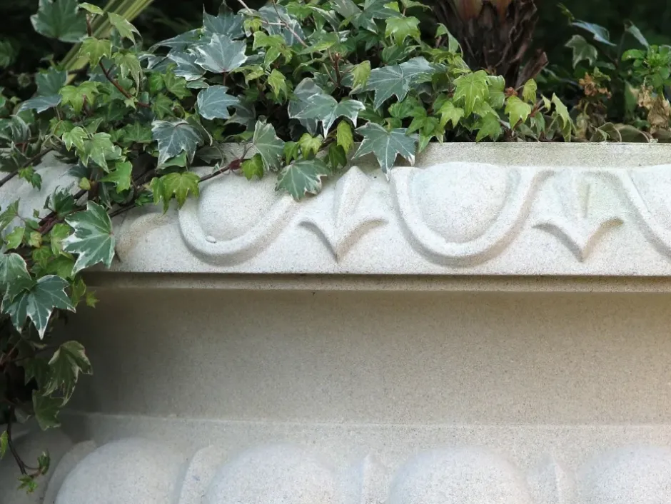 Statues & Sculptures Large|Round^Victorian Tazza Stone Garden Planter