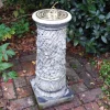 Statues & Sculptures Garden Sundials^Vine Brass Stone Garden Sun Dial
