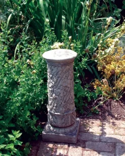 Statues & Sculptures Plinths & Pedestals^Vine Column Stone Garden Pedestal